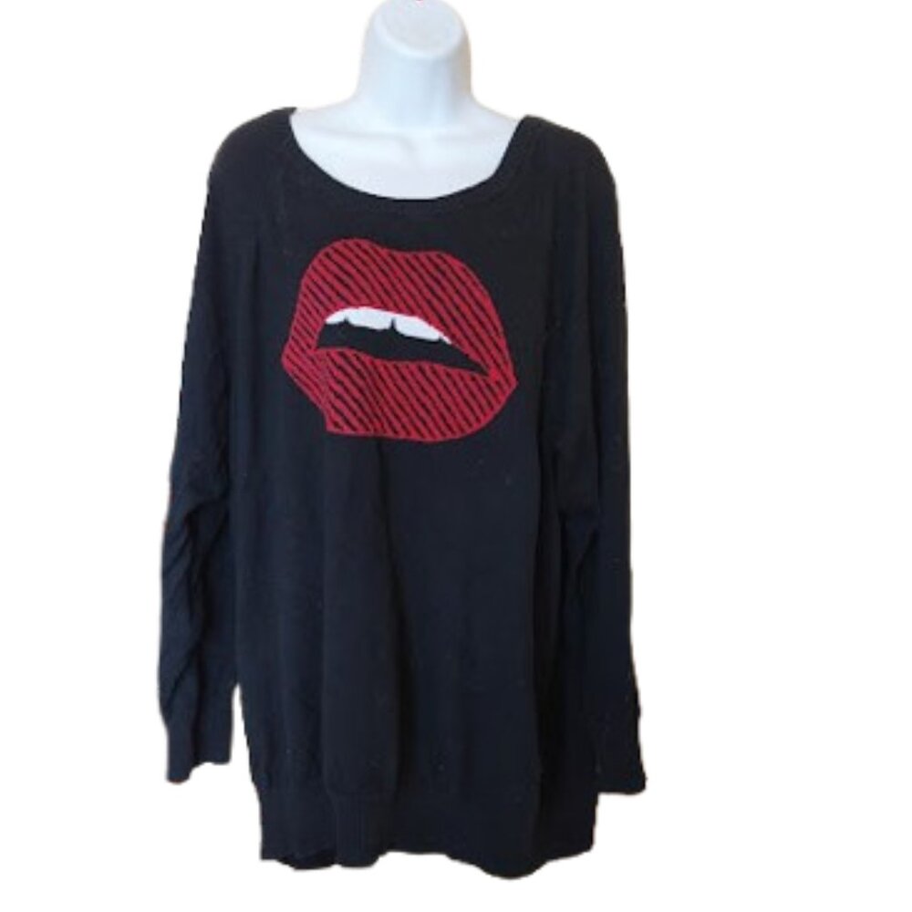 TORRID Black and Red Sweater Fits Size 2X